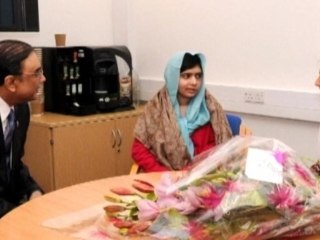 Zardari visits Malala in UK