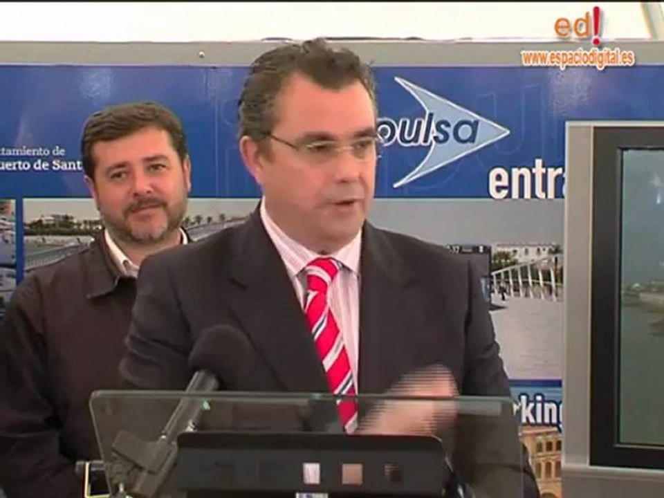 El Puerto - Colocación primera piedra pasarela peatonal