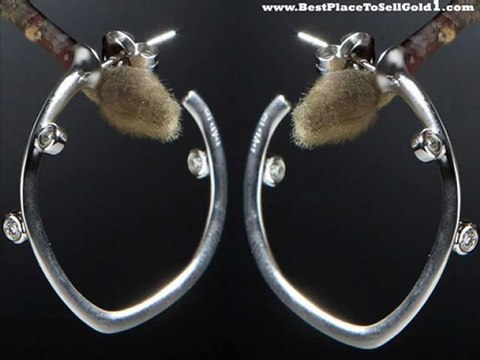 Perfection of 18K White Gold Diamond Earrings