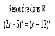 Équation du second degré - 2nde