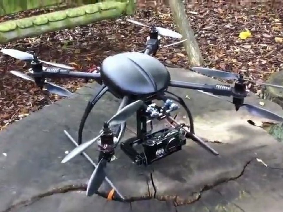 UAV DRONE - X8 XAircraft with Alware 3 axis stand (UAV DRONES) www.UAVDronesForSale.com