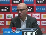 Conférence de presse Stade Rennais FC - Stade Brestois 29 : Frédéric  ANTONETTI (SRFC) - Landry CHAUVIN (SB29) - saison 2012/2013
