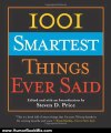Humour Book Review: 1001 Smartest Things Ever Said by Steven D. Price