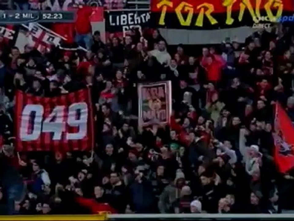 Gol di Antonio Nocerino FC Torino 1-2 AC Milan 09-12-2012
