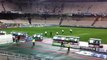 H καθιερωμένη βόλτα των παικτών του Ολυμπιακού στο ΟΑΚΑ