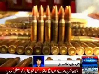 Rangers recovered Advanced weapon, steel bullets by gang war ghas mandi in Lyari