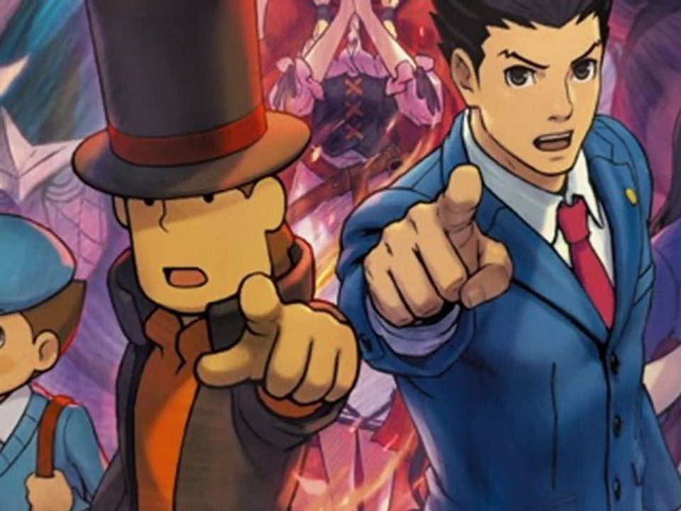 #nintendo #3ds #layton #gyakuten #phoenix wright #video games #level-5 #capcom