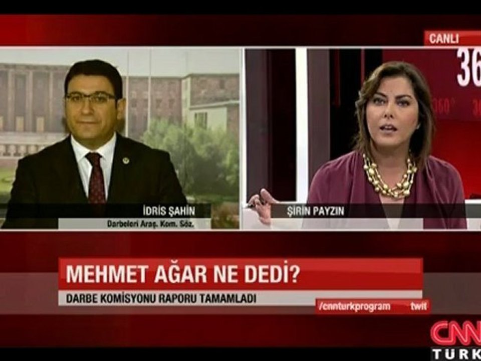 Şahin CNN TÜRK 360 Derece Canlı Yayınına katıldı