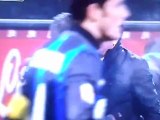 Saluto tra Cassano e Mazzarri