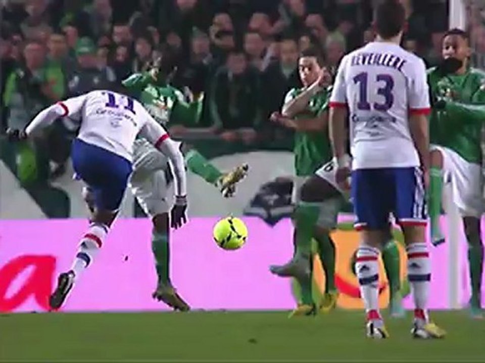 But Michel BASTOS (65ème) - AS Saint-Etienne - Olympique Lyonnais (0-1) - saison 2012/2013