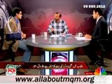 CNBC Agenda 360: Delimitation & Deweaponization of Karachi (09 Dec 2012) MQM Deputy Convener Dr Faro