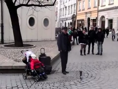 Un enfant accompagne un chanteur de rue - The Appli dispo sur l'app store Gratuit - # TheAppli