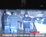 Otomobil için canlarını hiçe saydılar