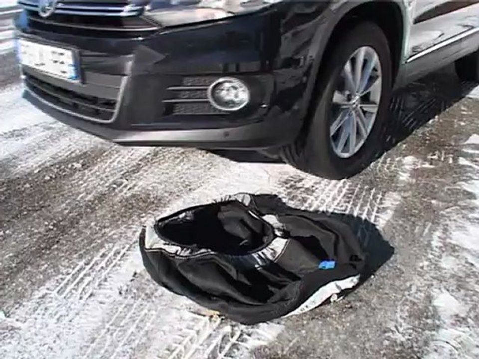 POLAIRE SHOW'7: passager 4x4 utilitaire camping-car Textil Snow Chain removing - Chaine à neige textile tourisme 4x4 utilitaire camping-car démontage