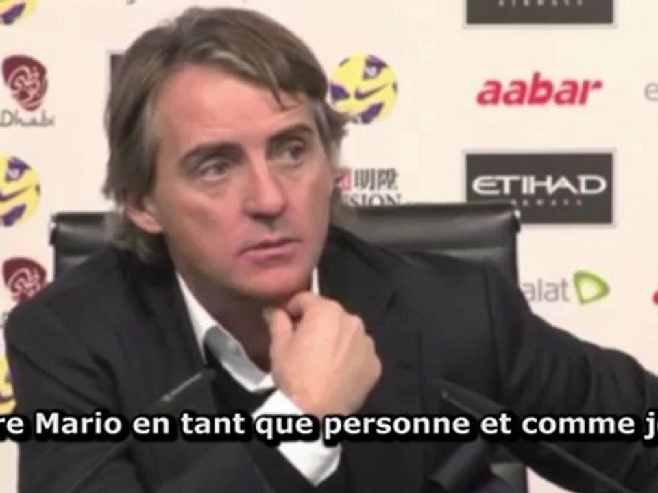 Mancini attend plus de Balotelli !