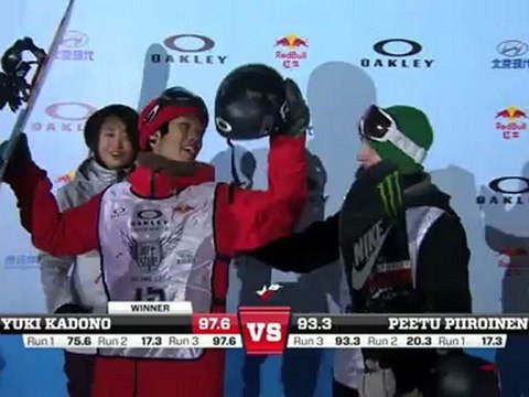 Yuki Kadono - Winner of the Air & Style Beijing - Bs triple cork 1440