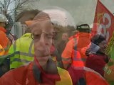 Les salariés d'ArcelorMittal de Basse-Indre en grève
