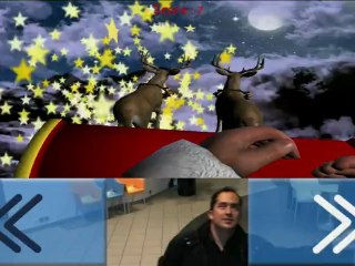 le traineau du pere noel en realite augmentée