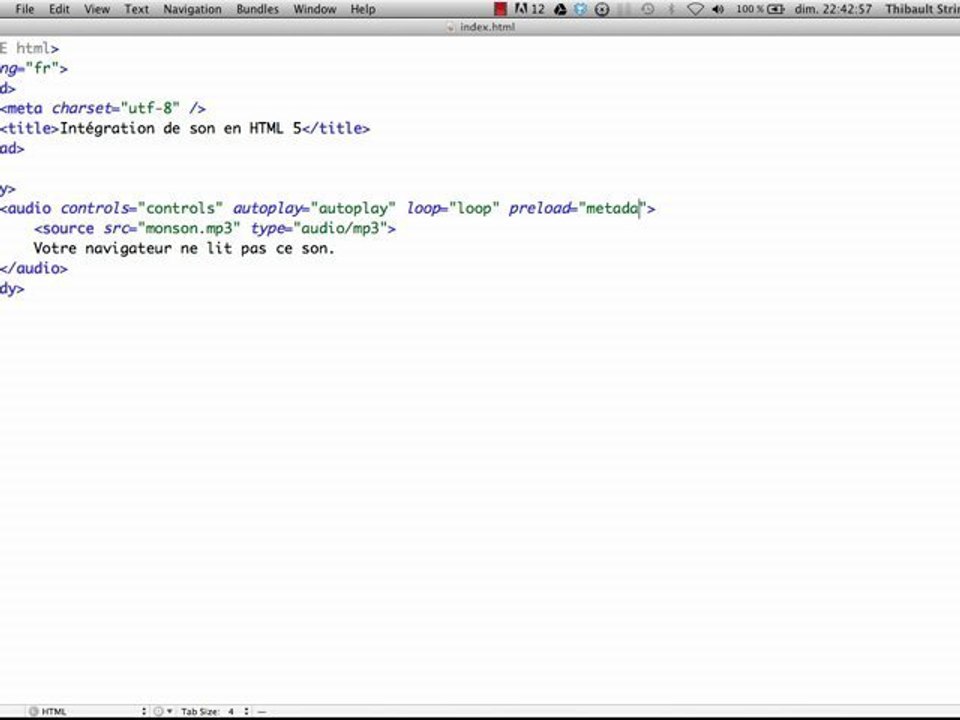 Créatiim - Utiliser la balise  en HTML 5