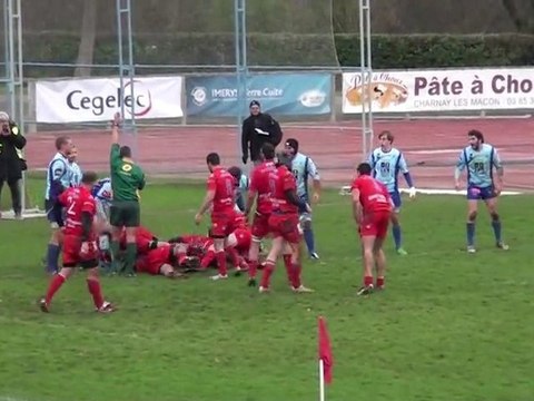 RUGBY : Macon 48-07 Strasbourg (Federale 1 : 2012-2013)
