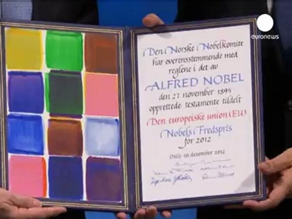 L'UE reçoit le prix Nobel de la Paix à Oslo