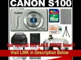 [BEST PRICE] Canon PowerShot S100 12.1 MP Digital Camera (Silver) with 16GB Card   Battery   Case   Underwater Housing   Cleaning & Accessory Kit