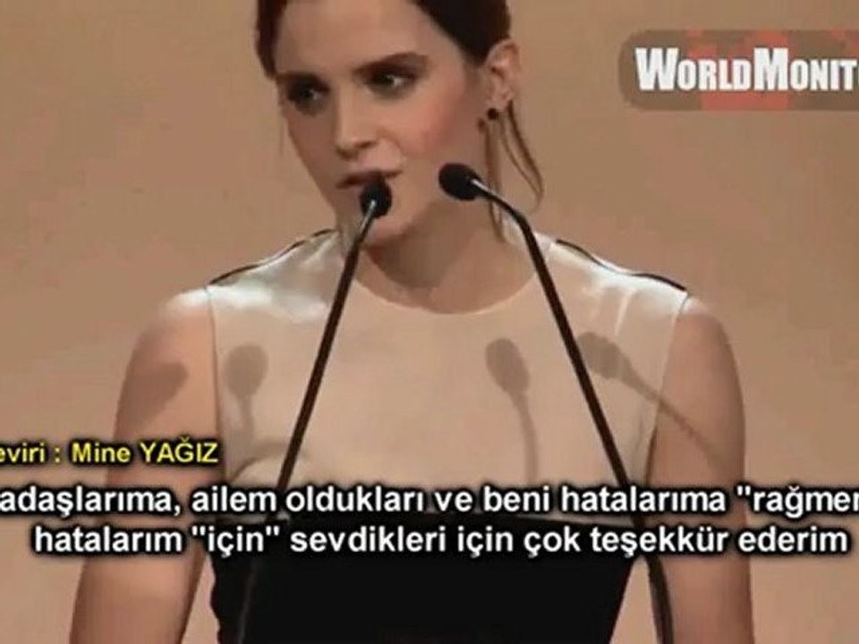 Emma Watson - ELLE Women in Hollywood - Teşekkür Konuşması - Altyazılı (2012)