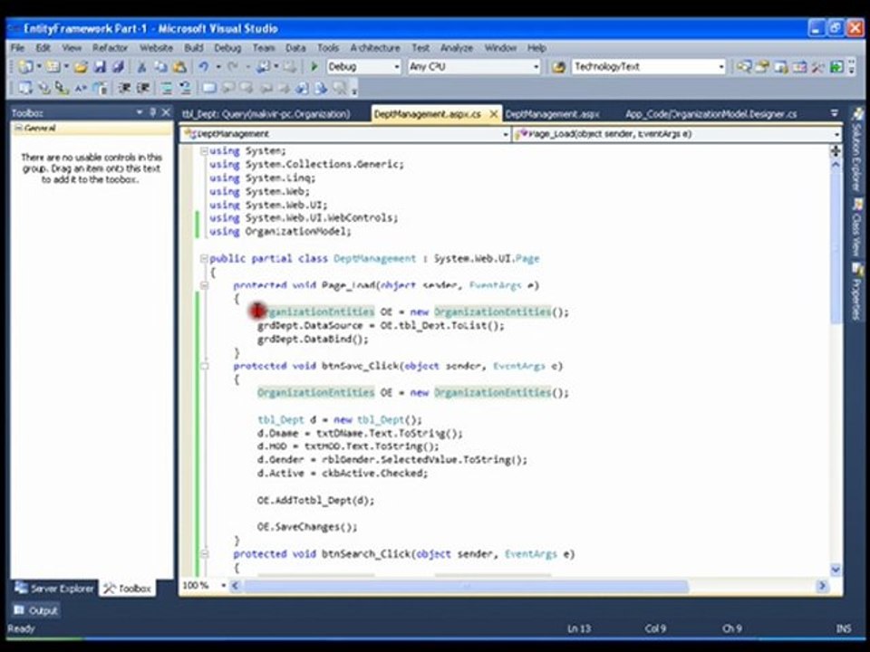 Ado.Net Entity Framework Part 6 of 15