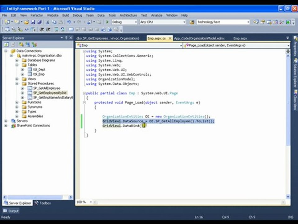 Ado.Net Entity Framework Part 8 of 15