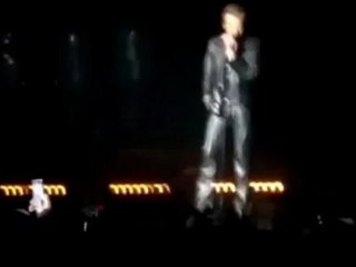 Johnny Hallyday un peu fatigué...