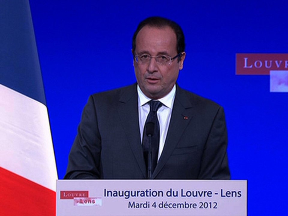Discours à l'occasion de l'inauguration du musée Louvre-Lens