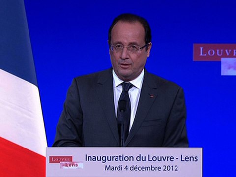 Discours à l'occasion de l'inauguration du musée Louvre-Lens