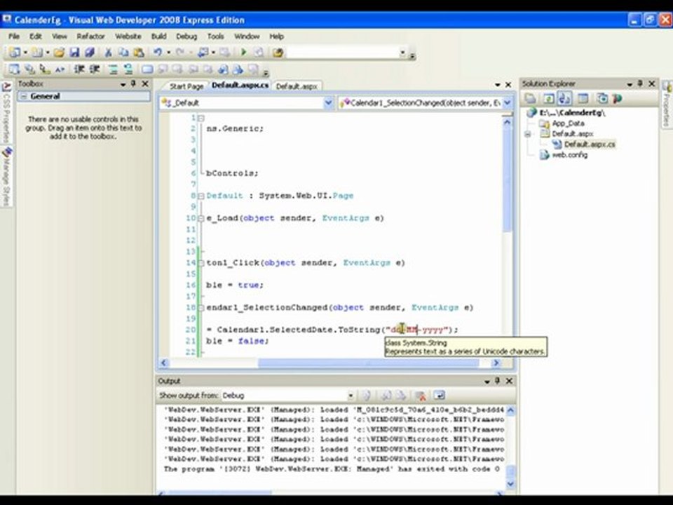 CalenderControl 5 of 43