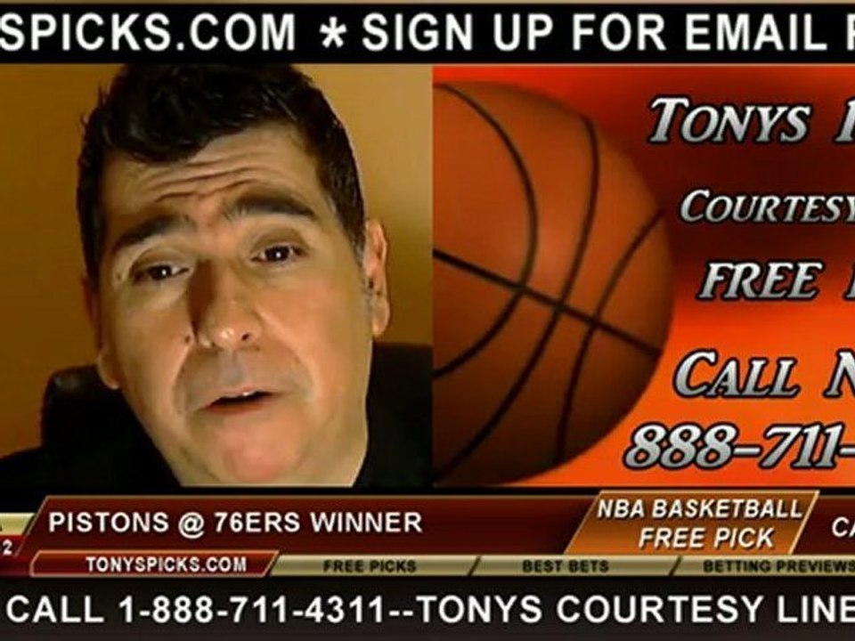 Philadelphia 76ers versus Detroit Pistons Pick Prediction NBA Pro Basketball Odds Preview 12-10-2012