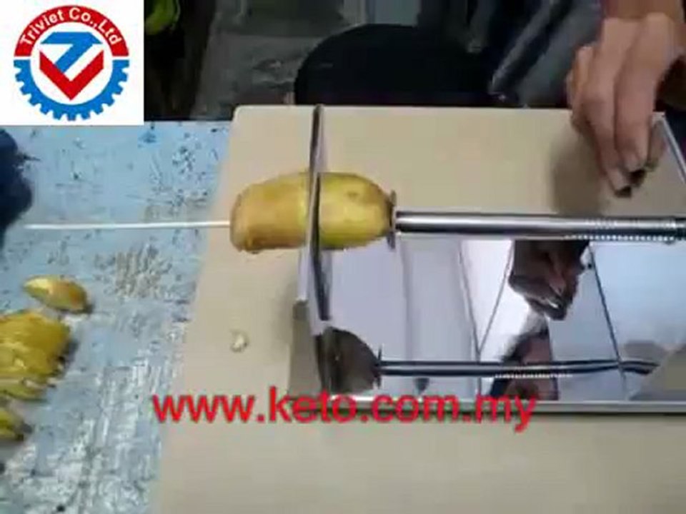 Máy cắt khoai tây lốc xoáy, bếp chiên  siêu rẻ