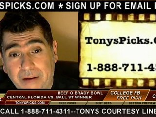 Ball St Cardinals versus Central Florida Knights Pick Prediction Beef O Bradys Bowl 12-21-2012