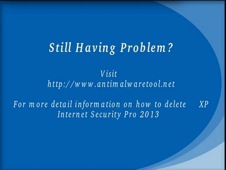 Delete XP Internet Security Pro 2013 - Effective Solution