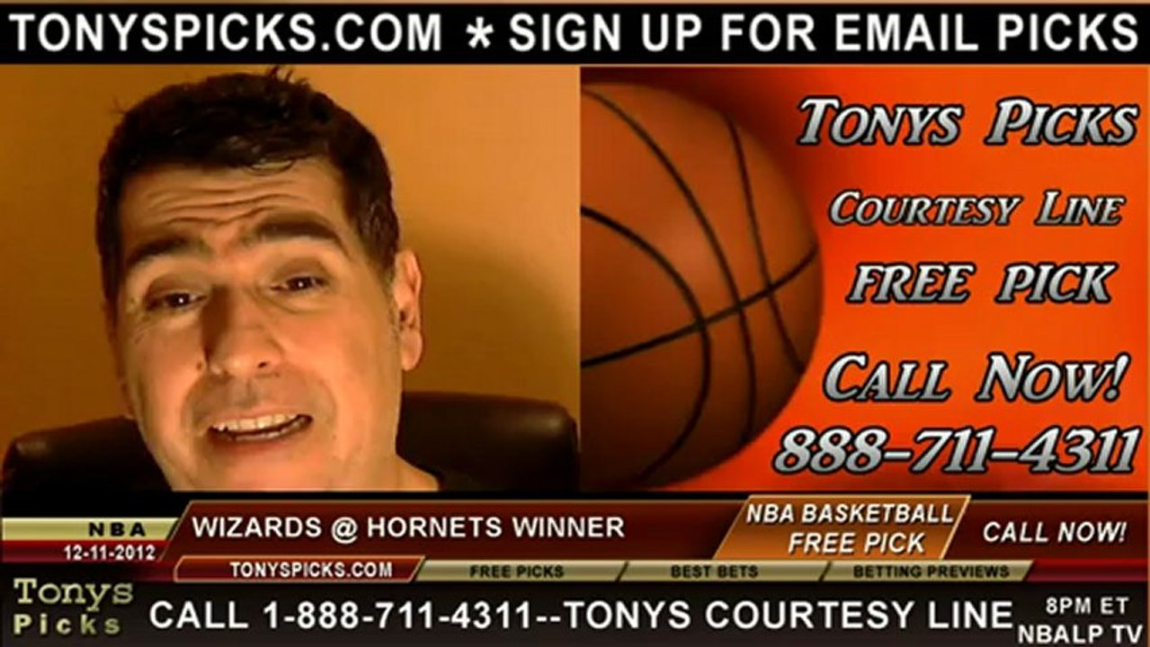 New Orleans Hornets versus Washington Wizards Pick Prediction NBA Pro Basketball Preview 12-11-2012