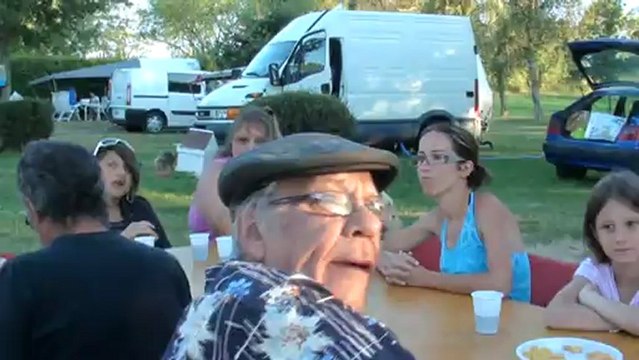 TREIGNAT : Repas champêtre au camping d' Herculat en 2012