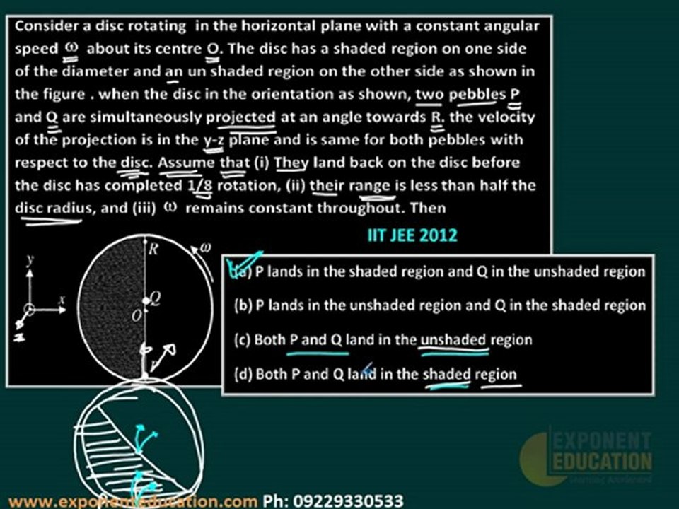 Mechanics IIT JEE 2012 Physics solution, IITJEE study material
