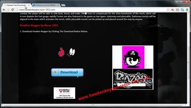 Hawken PC Crack + Keygen by Razor 1911