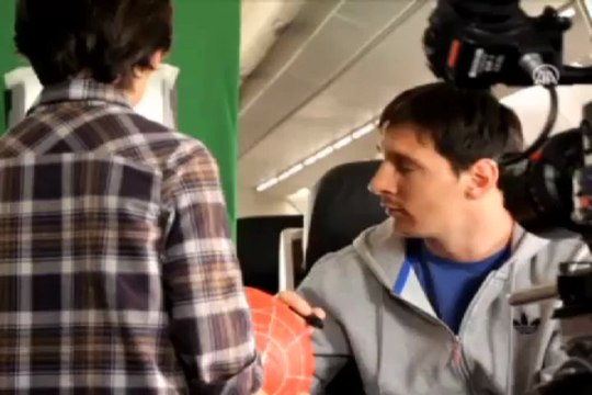 Kobe'li, Messi'li reklamın kamera arkası