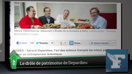 Top Médias : les internautes curieux du patrimoine de Depardieu