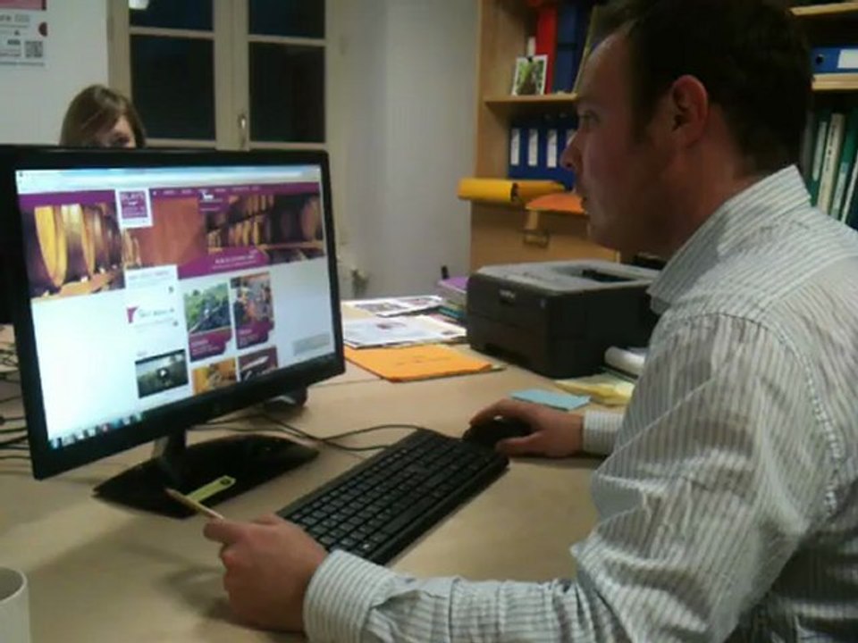 Matthieu Pelissier présente le site web Blaye Côtes de Bordeaux