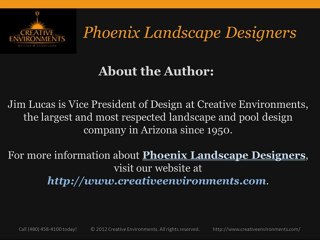 Phoenix Landscape Designers - Top Considerations for Your Project