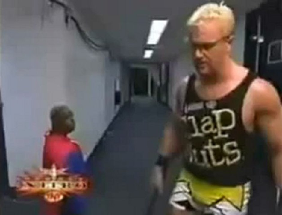 Jeff Jarrett Hits A Midget