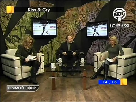 Валентина Карелова, спортивный журналист и Оксана Казакова, Олимпийская чемпионка 1998 года в гостях у Кирилла Левкина в программе Kiss & Cry