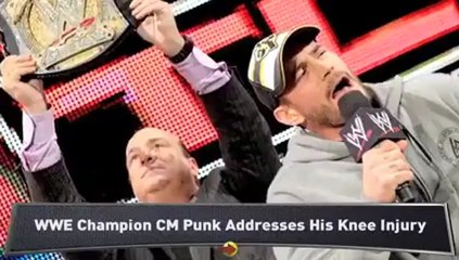 CM Punk Addresses Recent Knee Injury