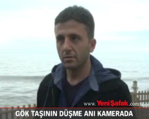 Karadeniz’e düşen göktaşı böyle görüntülendi