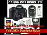 [BEST BUY] Canon EOS Rebel T3i 18.0 MP Digital SLR Camera Body & EF-S 18-55mm IS II Lens with 55-250mm IS Lens + 16GB Card + Battery + Case + (2) Filters + Flash + Cleaning Kit